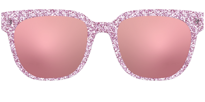 The Polarized Rose Gold Sparkle Sun Top - Front Top Thumbnail - Pair Eyewear