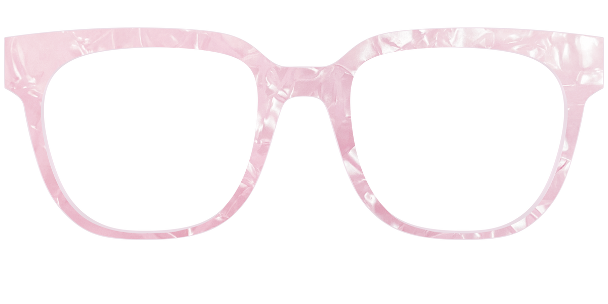 The Rose Quartz Pearl Marble - Front Top Image - Pair Eyewear