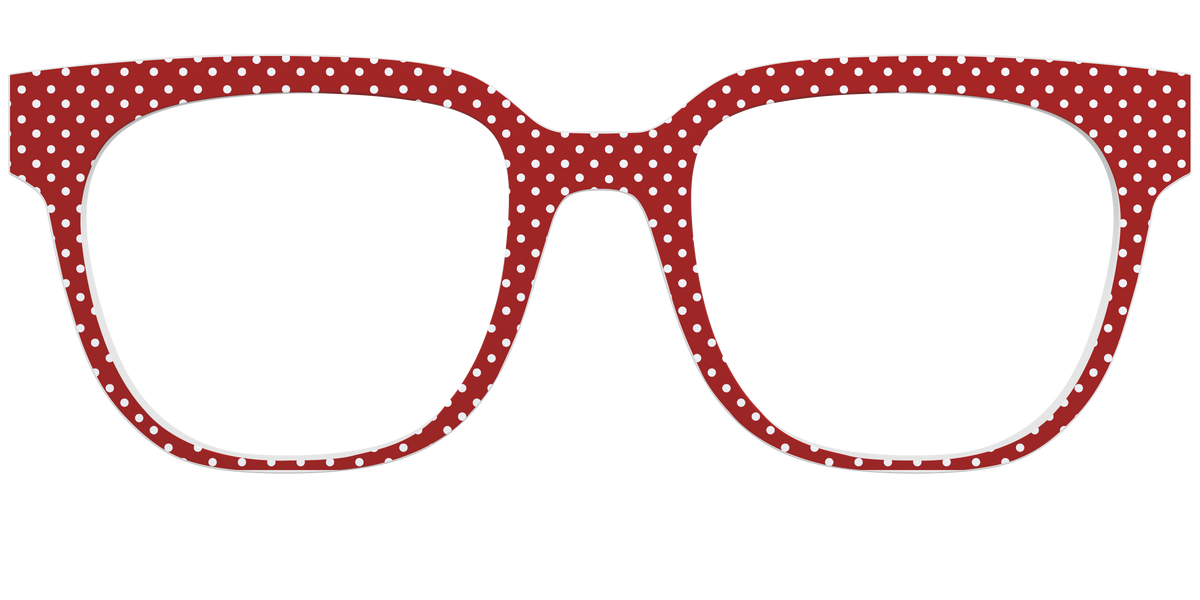 The Ruby Pin Dot - Front Top Image - Pair Eyewear