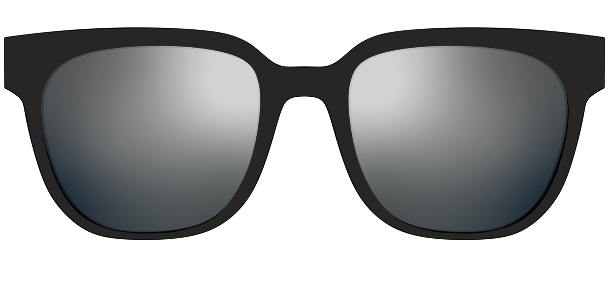 The Polarized Silver Reflective Sun Top - Front Top Image - Pair Eyewear
