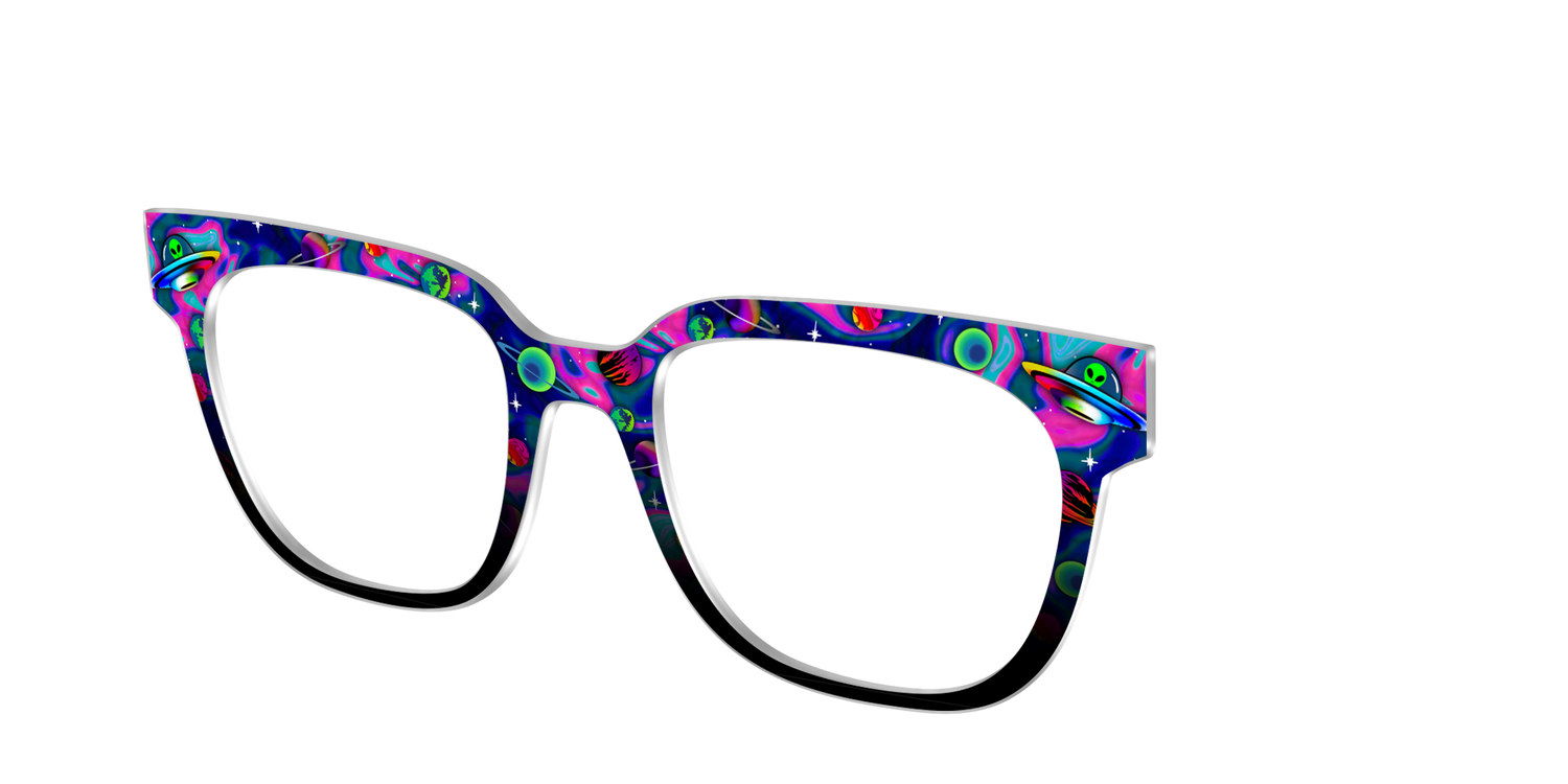 The Space Invasion Marble - Angle Top Image - Pair Eyewear