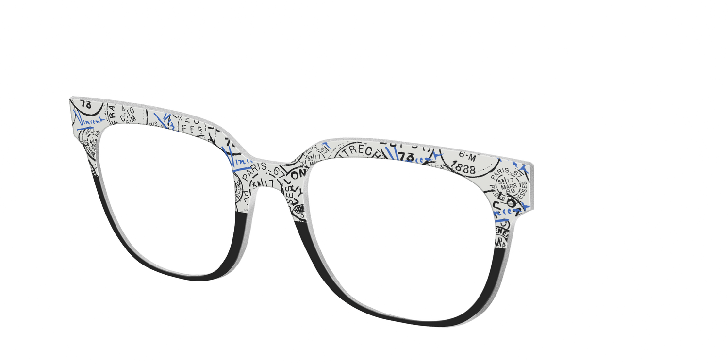 The Stamps Split - Angle Top Image - Pair Eyewear