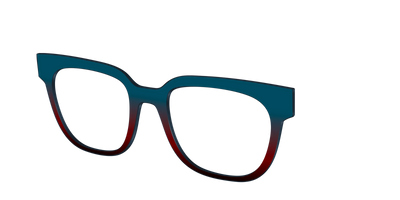 The Teal to Espresso Gradient - Angle Top Thumbnail - Pair Eyewear