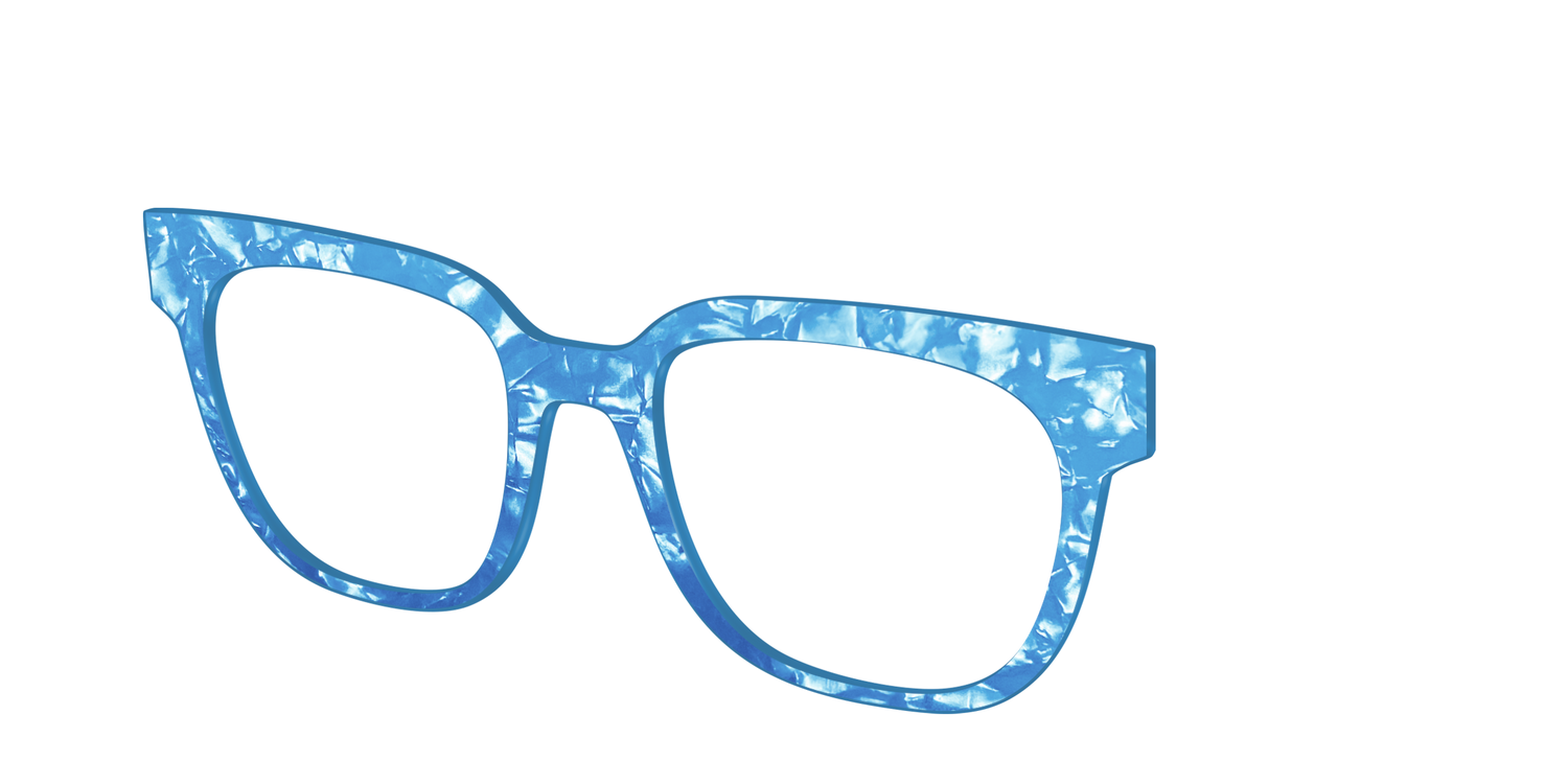 The Topaz Pearl Marble - Angle Top Image - Pair Eyewear