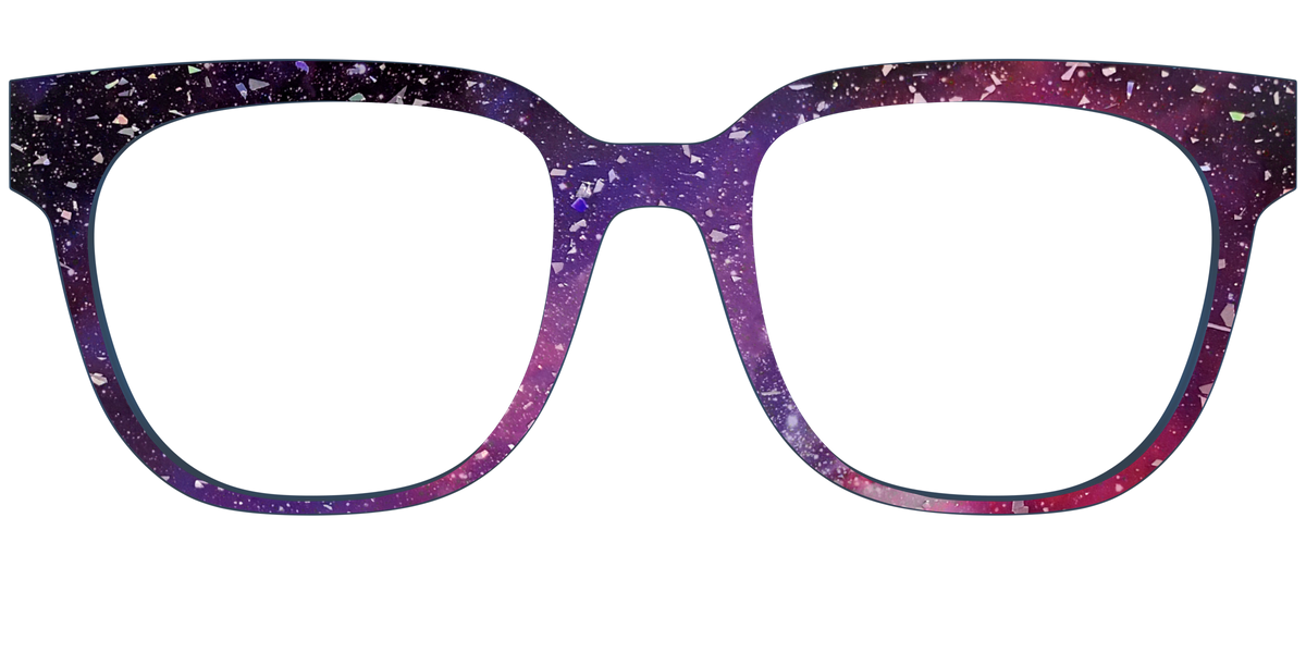 The Twilight Sky with Holographic Glitter - Front Top Image - Pair Eyewear