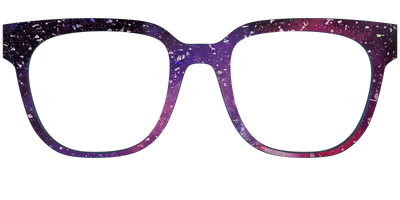 The Twilight Sky with Holographic Glitter - Front Top Thumbnail - Pair Eyewear