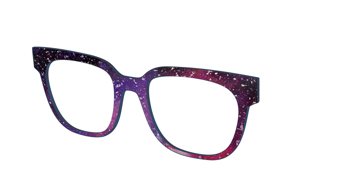 The Twilight Sky with Holographic Glitter - Angle Top Image - Pair Eyewear