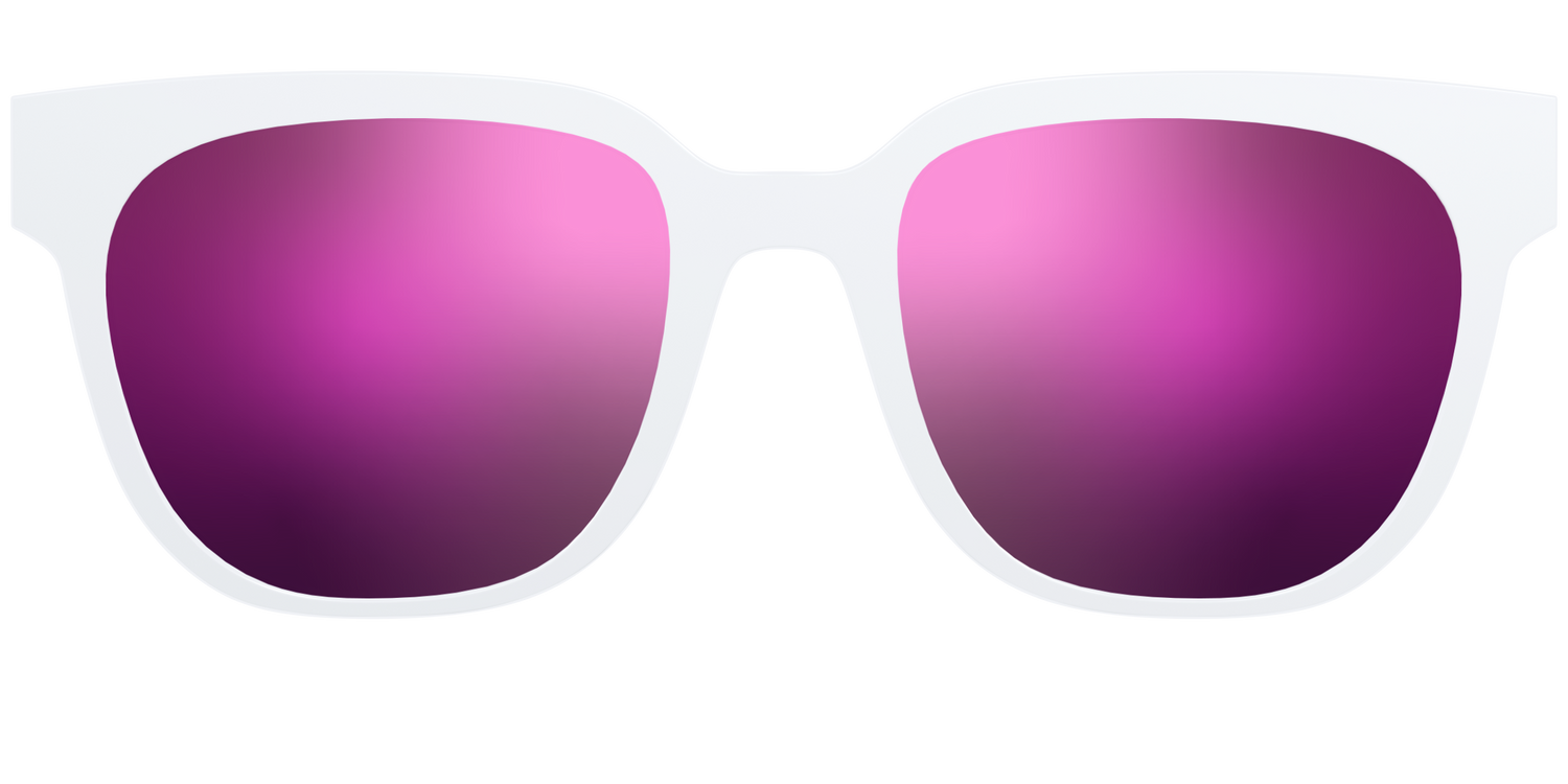 The Polarized White Sun Top - Front Top Image - Pair Eyewear
