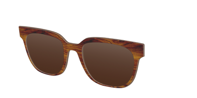 The Polarized Woodgrain Sun Top - Angle Top Thumbnail - Pair Eyewear
