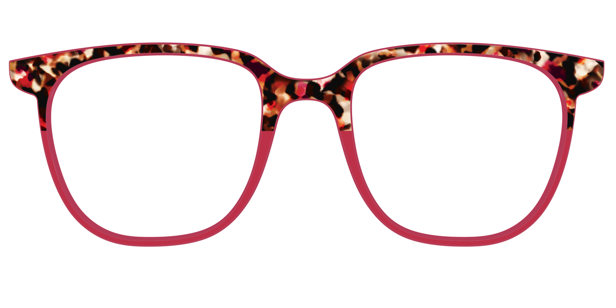 The Auburn Tortoise Crystal Split - Front Top Image - Pair Eyewear