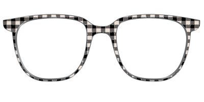 The Black Buffalo Check with Glitter - Front Top Thumbnail - Pair Eyewear