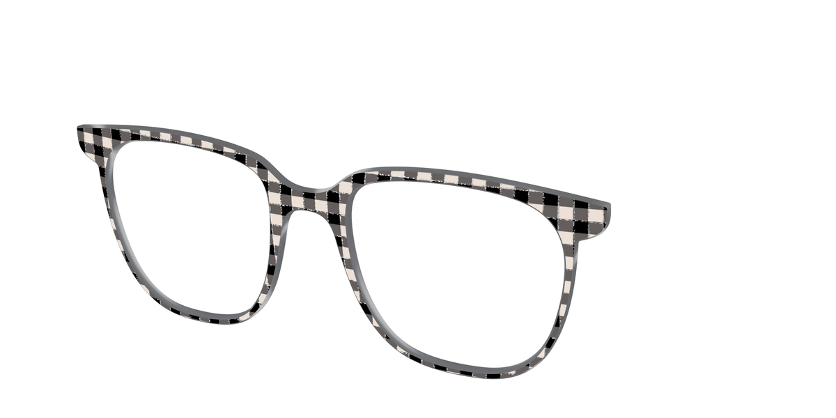 The Black Buffalo Check with Glitter - Angle Top Image - Pair Eyewear