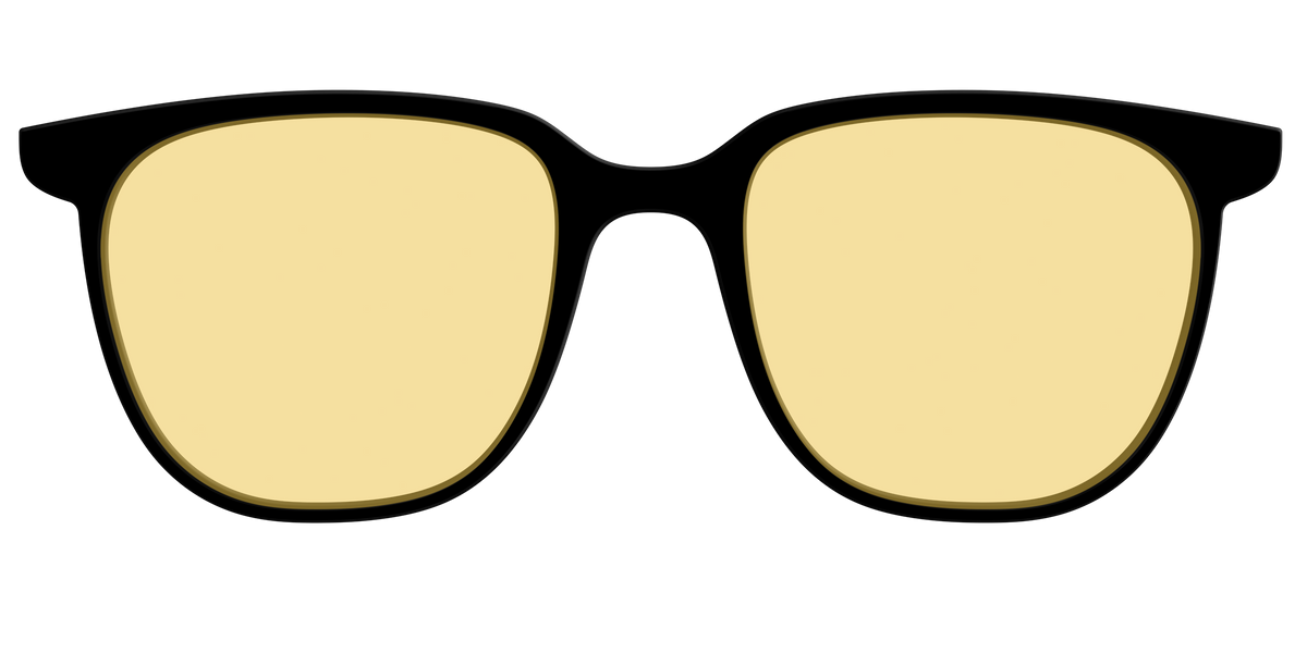 The Black with Driving Lens - Front Top Image - Pair Eyewear