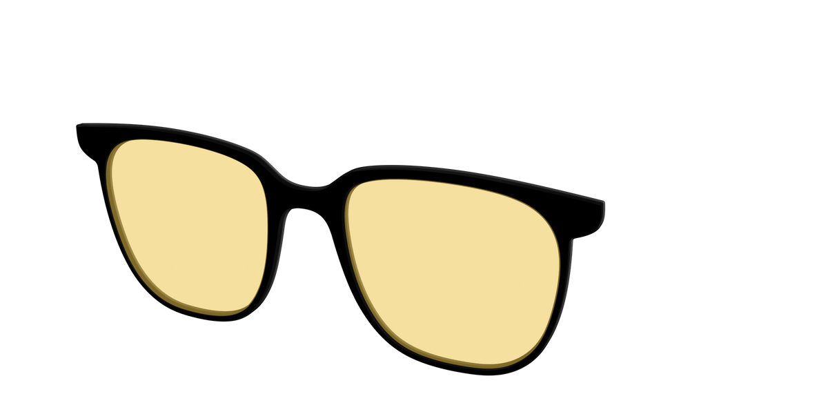 The Black with Driving Lens - Angle Top Image - Pair Eyewear