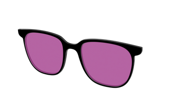 The Black with Violet Golf lens - Angle Top Thumbnail - Pair Eyewear