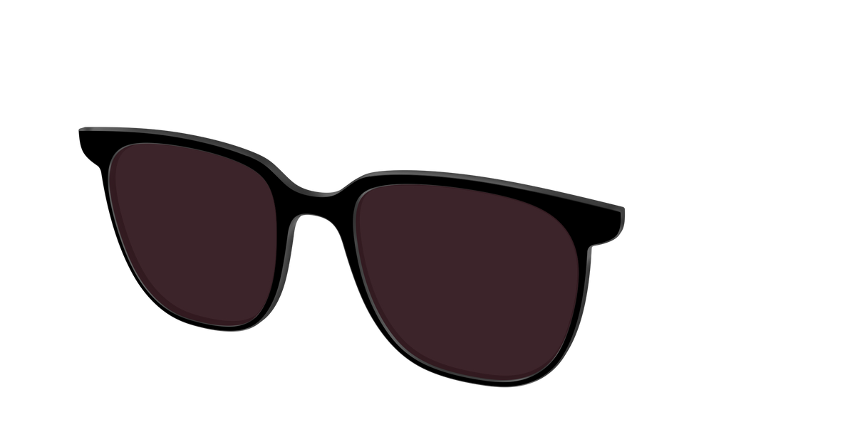 The Black with Water lens - Angle Top Image - Pair Eyewear