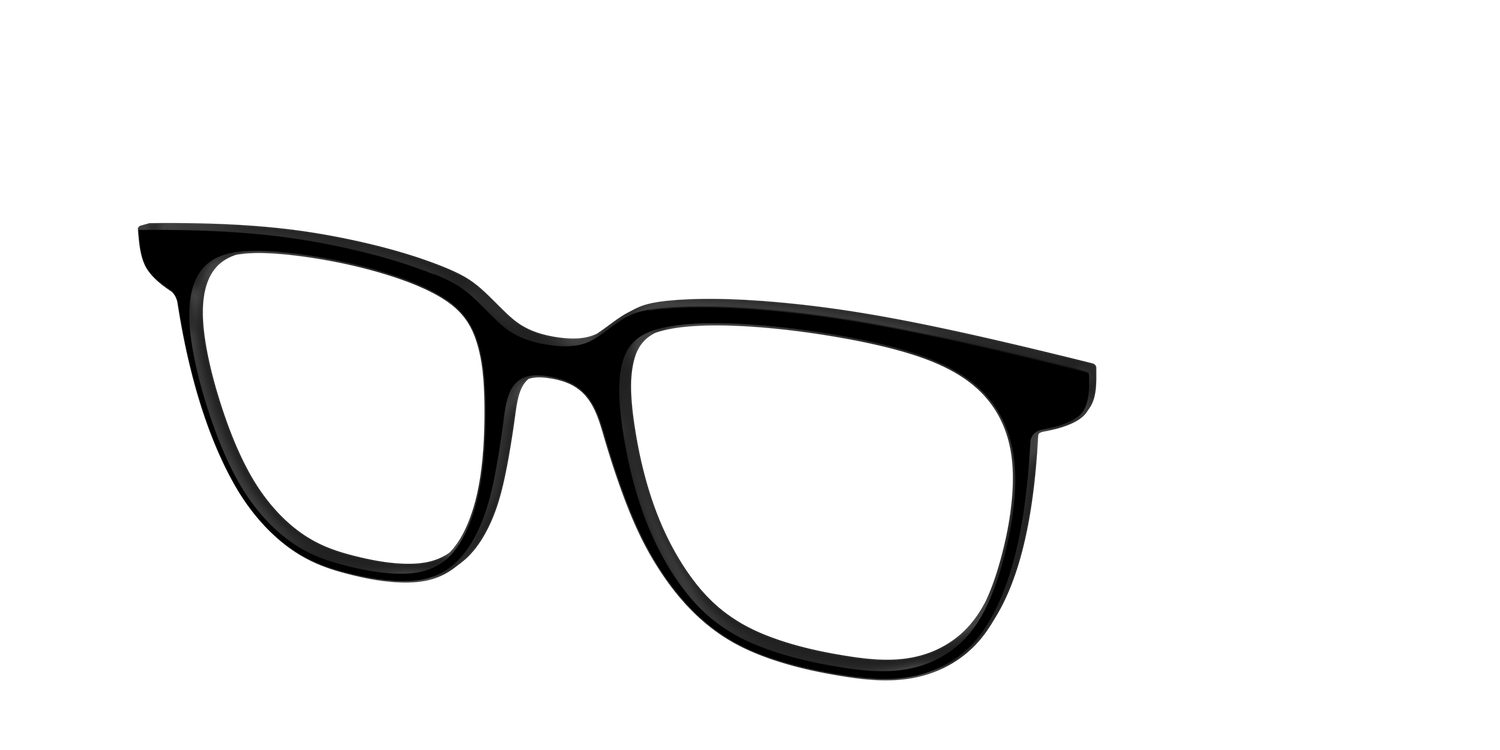 The Black - Angle Top Image - Pair Eyewear