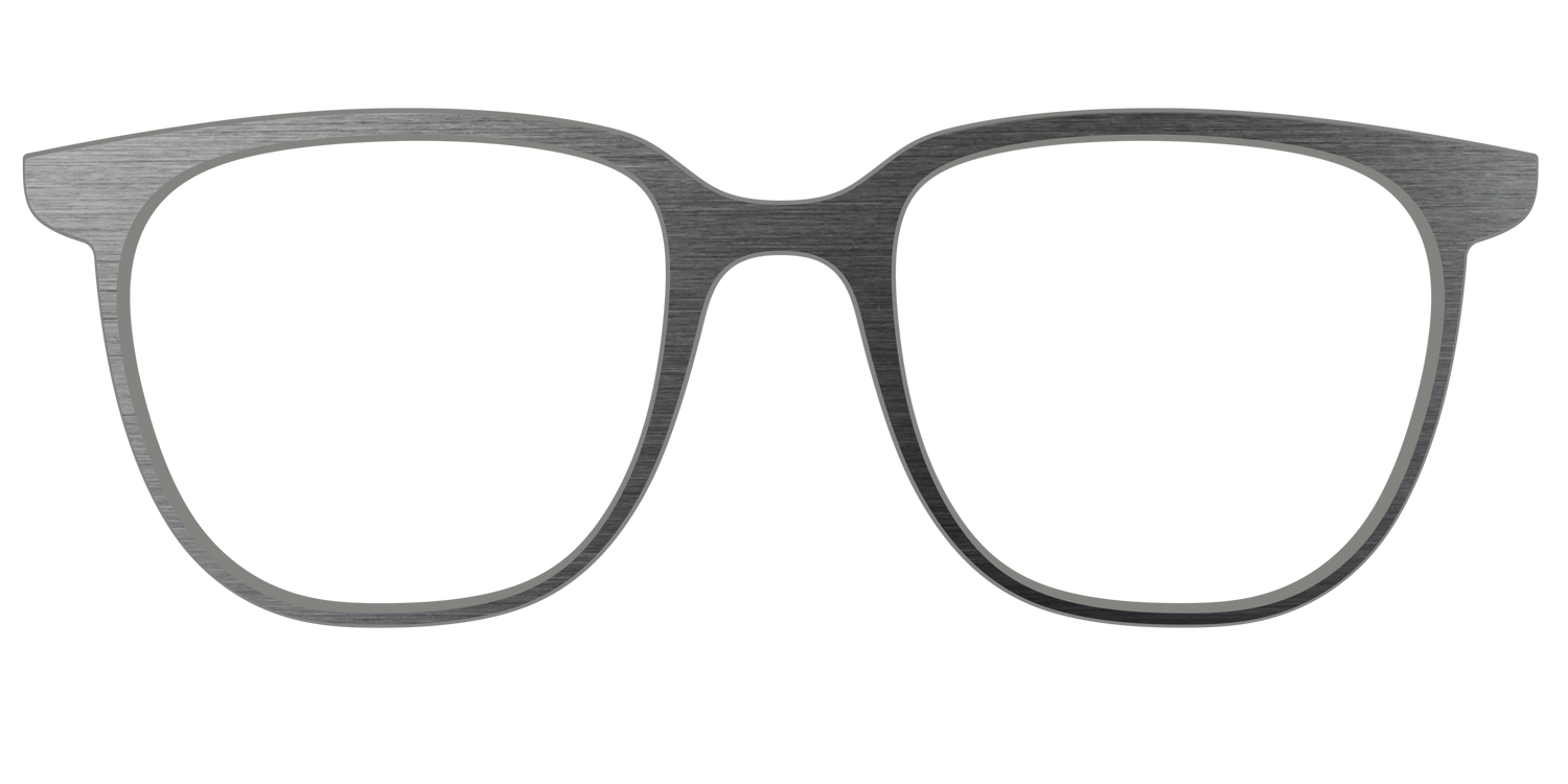 The Brushed Nickel - Front Top Image - Pair Eyewear