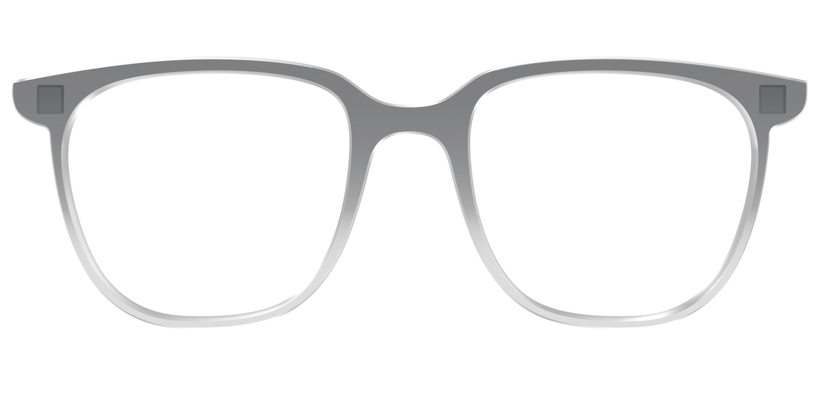 The Charcoal to Light Gray Gradient Crystal - Front Top Image - Pair Eyewear