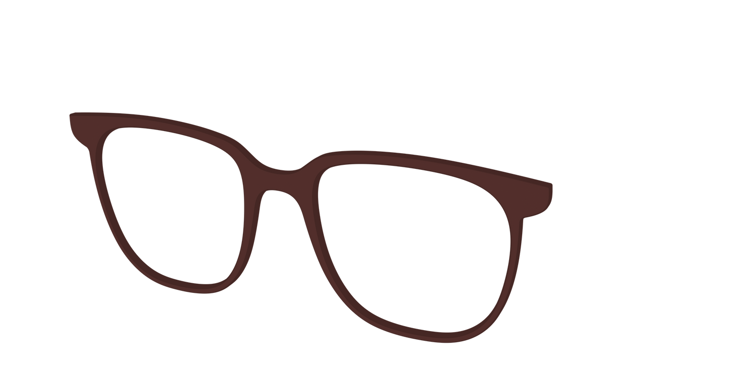 The Chocolate - Angle Top Image - Pair Eyewear