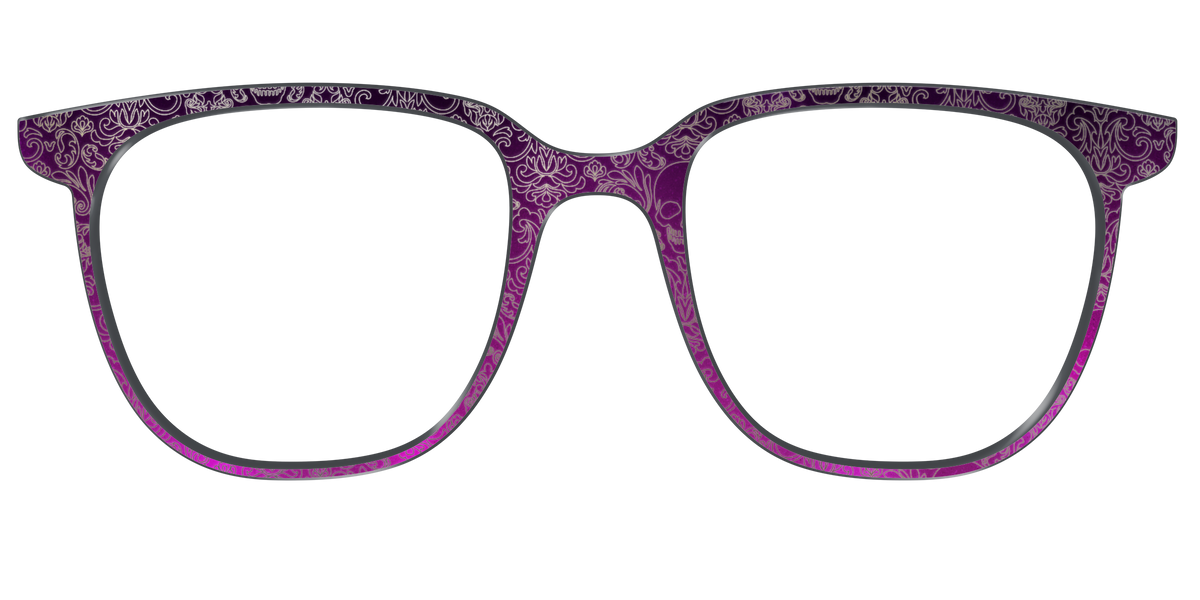 The Dark Romance Foil Damask - Front Top Image - Pair Eyewear