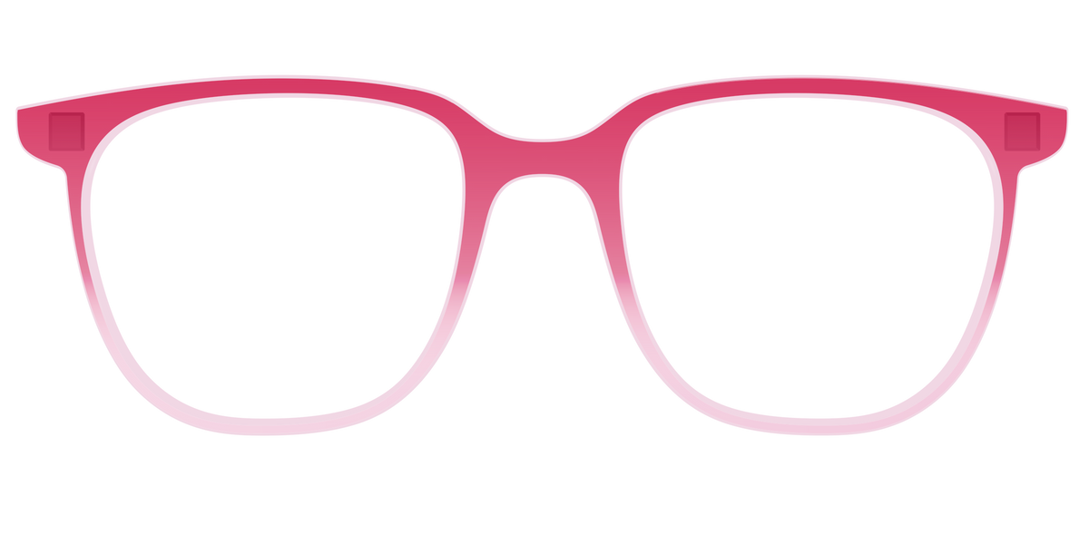 The Flamingo to Blush Gradient Crystal - Front Top Image - Pair Eyewear