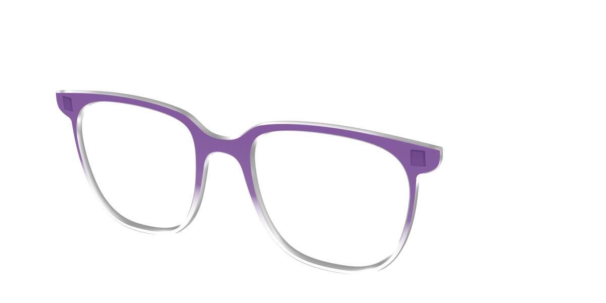 The Grape Gradient Crystal - Angle Top Image - Pair Eyewear