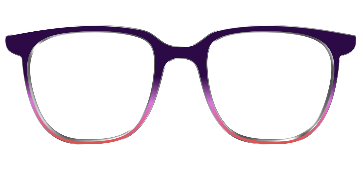 The Grape to Punch Gradient - Front Top Image - Pair Eyewear