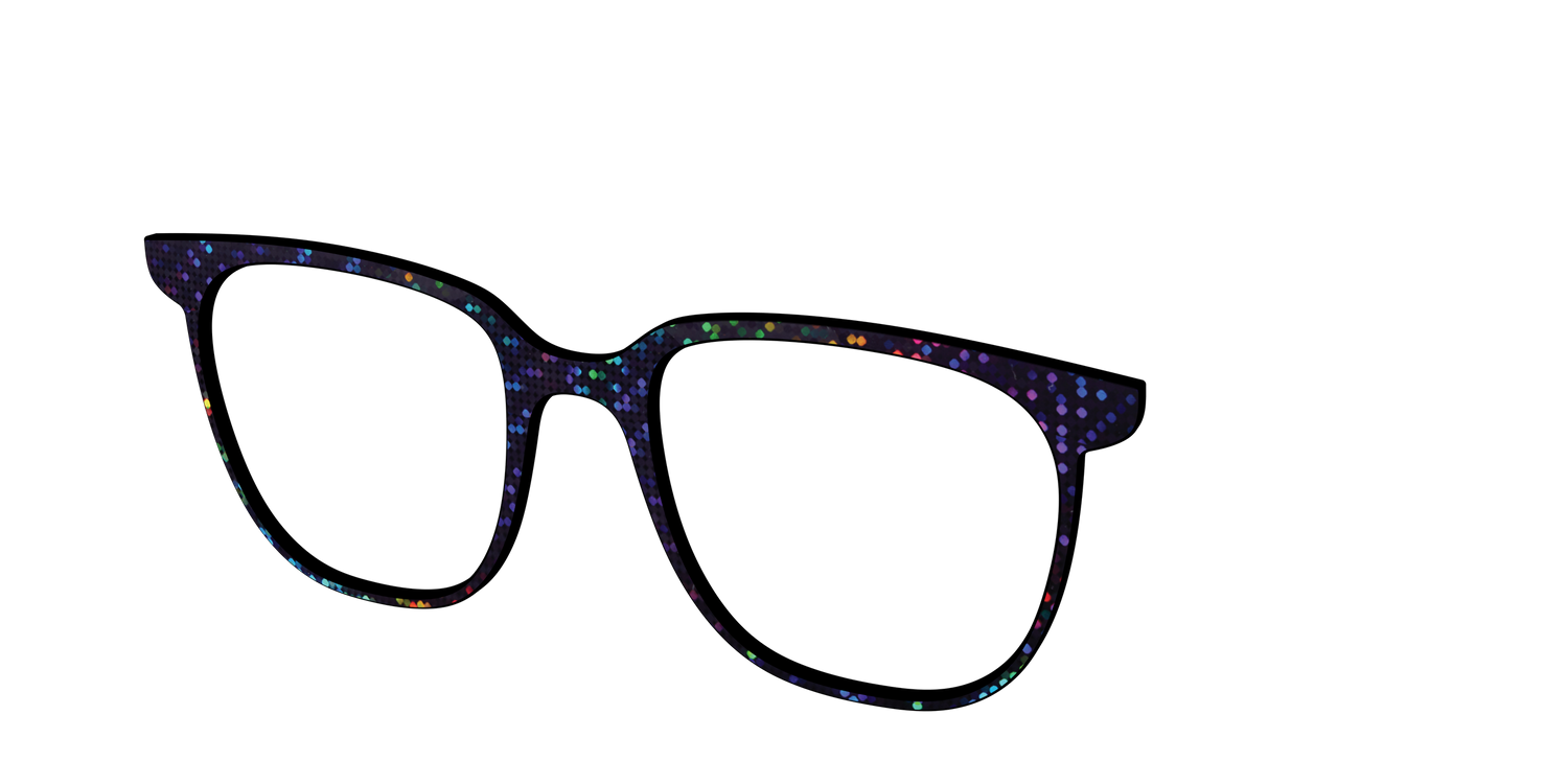The Holographic Dots - Angle Top Image - Pair Eyewear