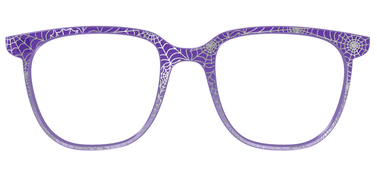 The Holographic Purple Webbed Crystal - Front Top Image - Pair Eyewear