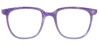 The Holographic Purple Webbed Crystal - Front Top Thumbnail - Pair Eyewear