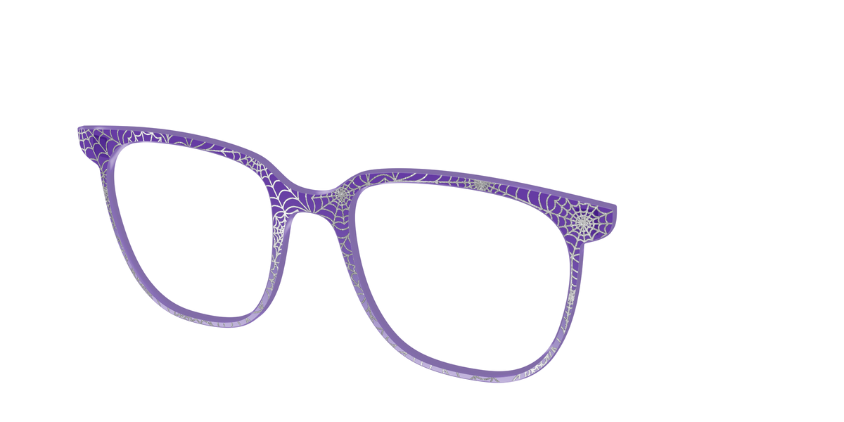 The Holographic Purple Webbed Crystal - Angle Top Image - Pair Eyewear