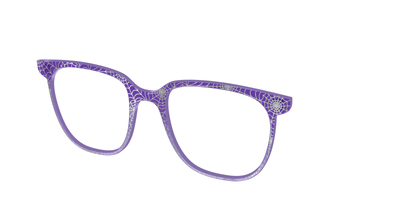 The Holographic Purple Webbed Crystal - Angle Top Thumbnail - Pair Eyewear
