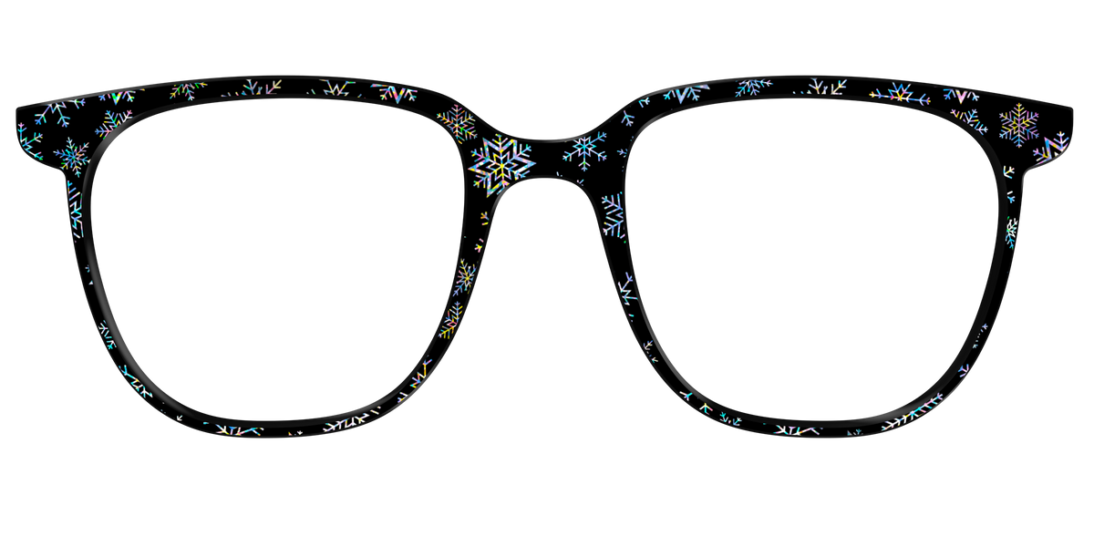 The Holographic Snowflakes - Front Top Image - Pair Eyewear
