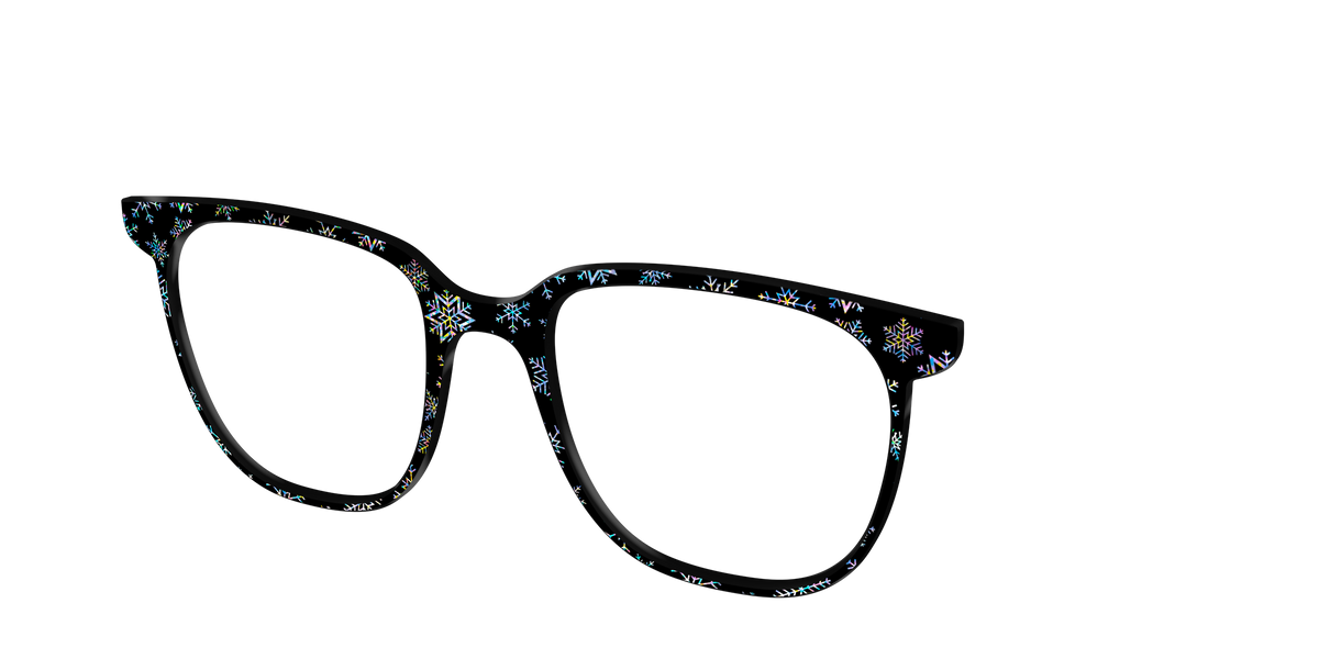 The Holographic Snowflakes - Angle Top Image - Pair Eyewear