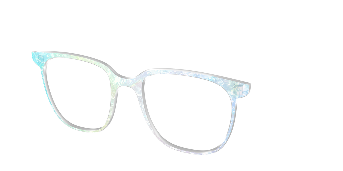 The Iridescent Pearl Marble Crystal - Angle Top Image - Pair Eyewear