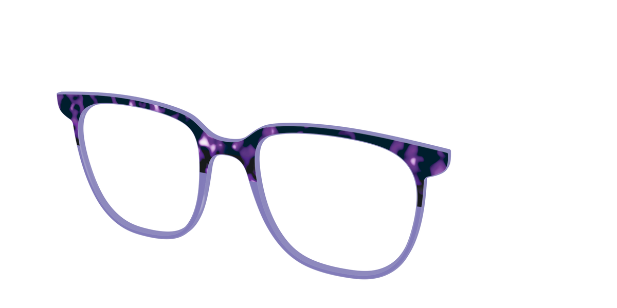 The Iris Tortoise Crystal Split - Angle Top Image - Pair Eyewear
