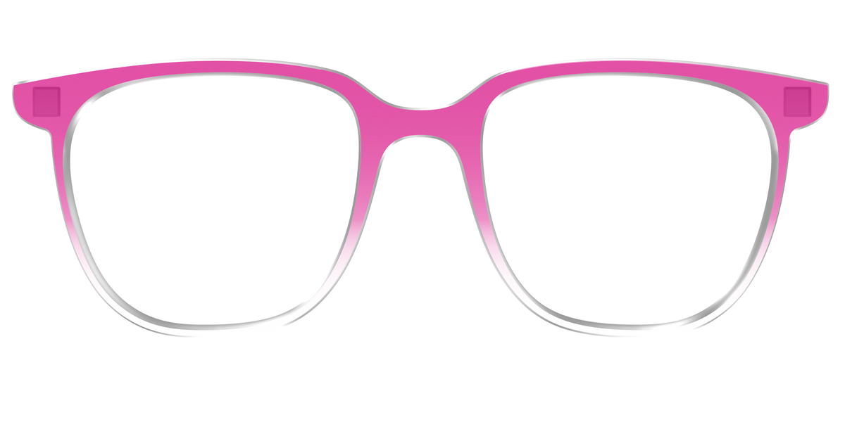The Magenta Gradient Crystal - Front Top Image - Pair Eyewear