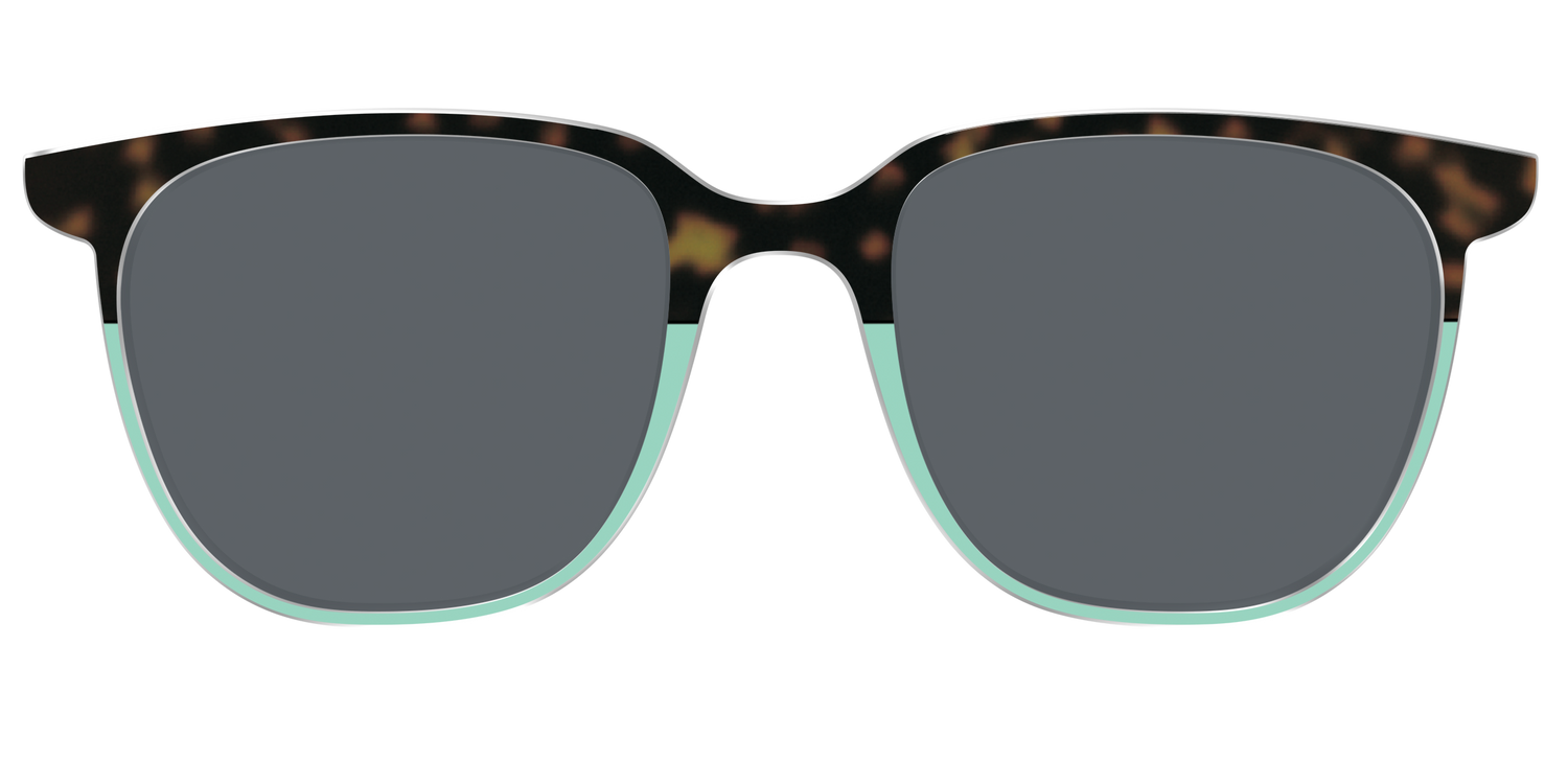 The Polarized Matcha Split Sun Top - Front Top Image - Pair Eyewear