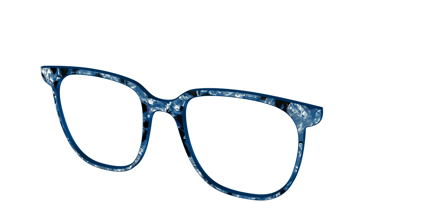 The Midnight Blue Pearl Tortoise - Angle Top Image - Pair Eyewear