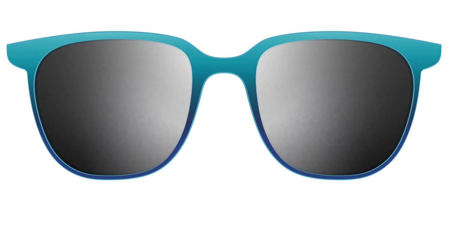 The Polarized Ocean Blue Sun Top - Front Top Image - Pair Eyewear