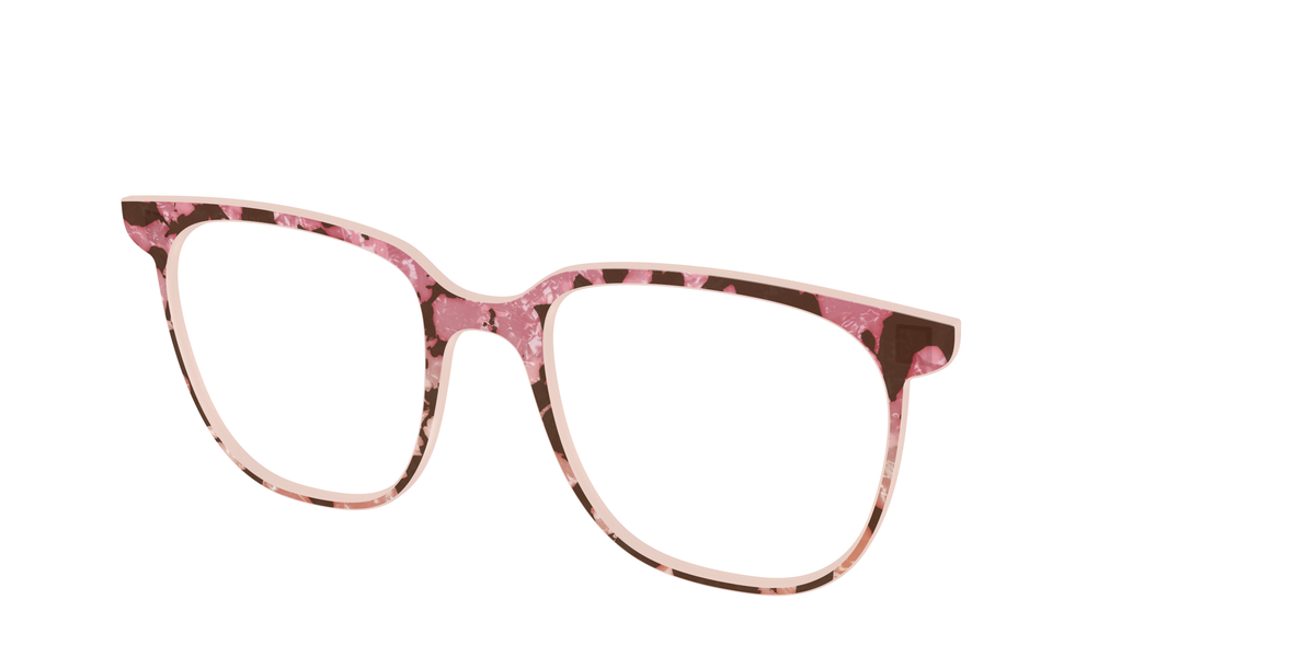 The Pale Peach Pearl Tortoise - Angle Top Image - Pair Eyewear