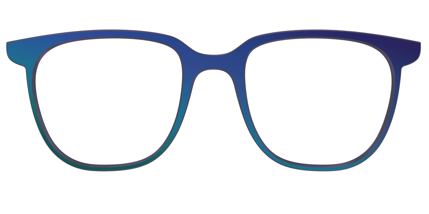The Peacock Ombre - Front Top Image - Pair Eyewear