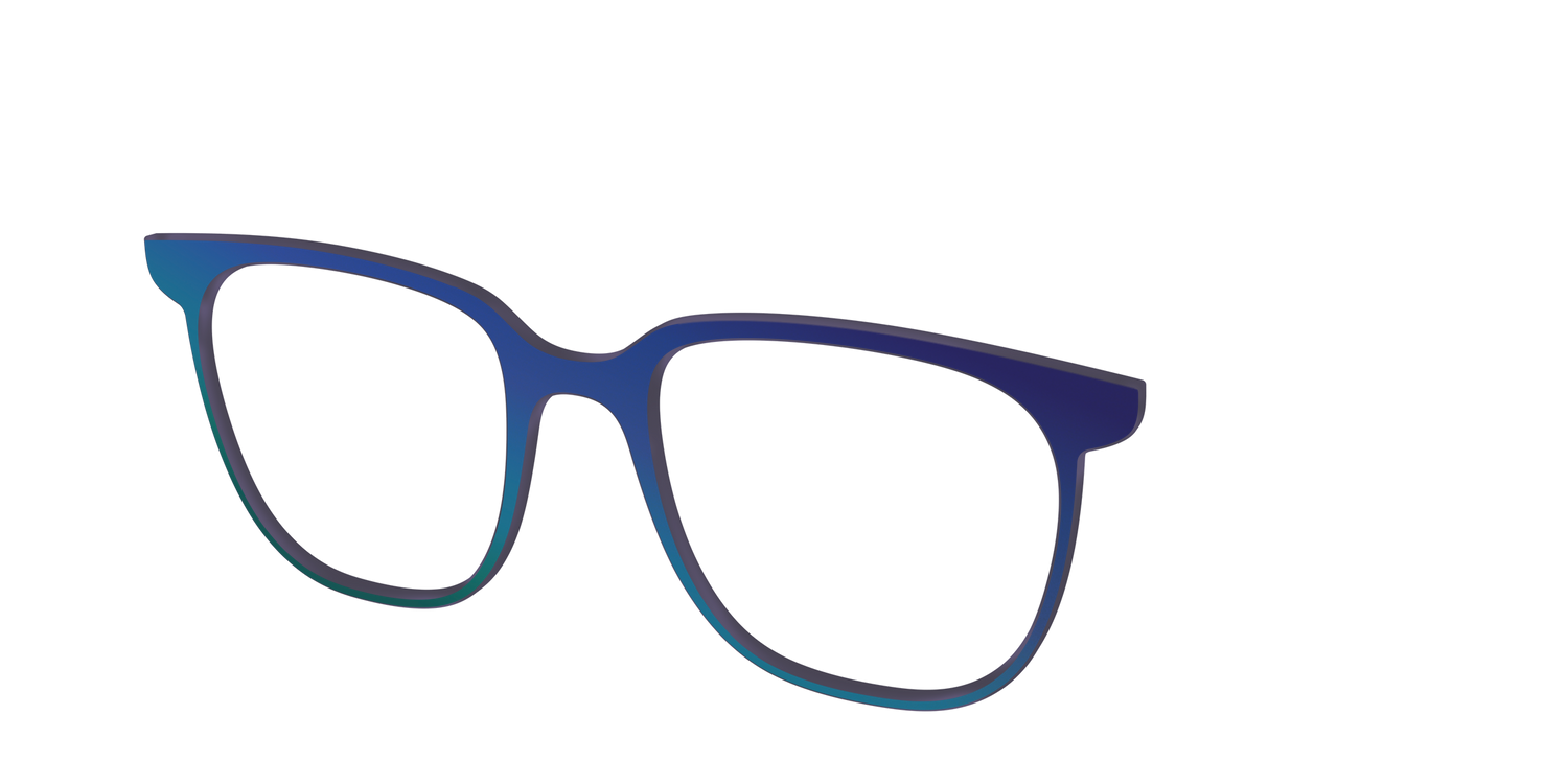 The Peacock Ombre - Angle Top Image - Pair Eyewear