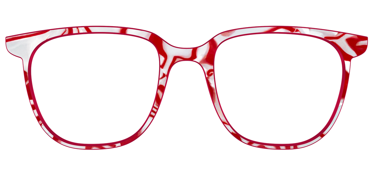 The Peppermint Swirl - Front Top Image - Pair Eyewear