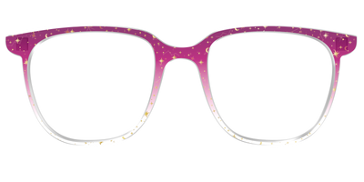 The Pink Ombre Gold Foil Crystal - Front Top Thumbnail - Pair Eyewear
