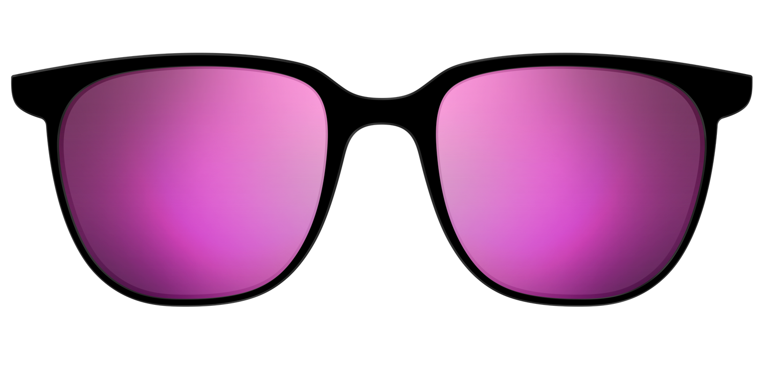 The Polarized Pink Reflective Sun Top - Front Top Image - Pair Eyewear