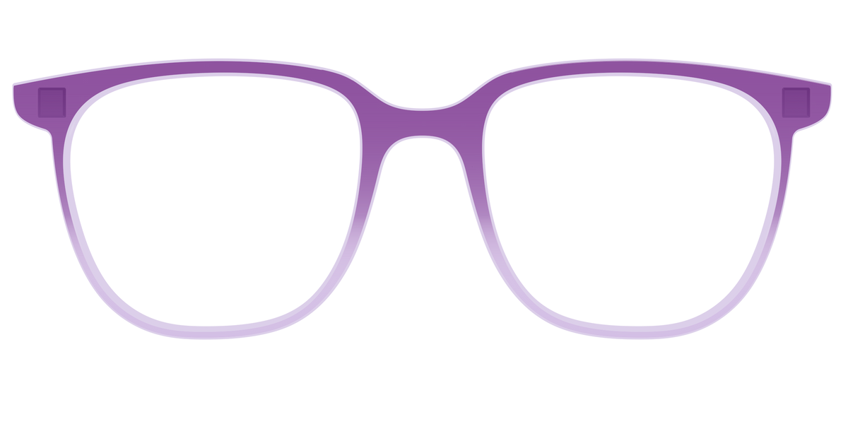 The Plum to Lilac Gradient Crystal - Front Top Image - Pair Eyewear