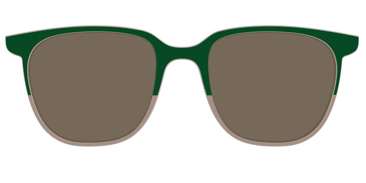 The Polarized Cedar & Sap Crystal Split Sun Top - Front Top Image - Pair Eyewear