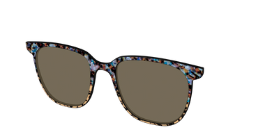 The Polarized Oasis Tortoise Split Sun Top - Angle Top Thumbnail - Pair Eyewear